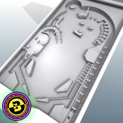 3D Model of Detailed Pinball Machine - 3D Render 4